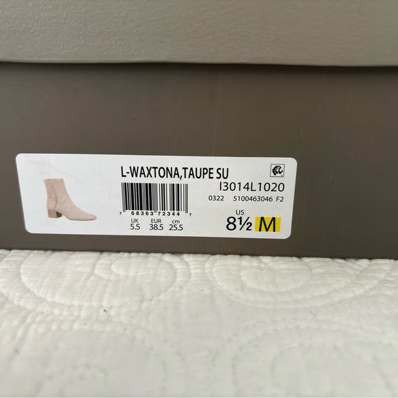 Franco Sarto Waxtona ankle bootie- Taupe Suede - Picture 4 of 4